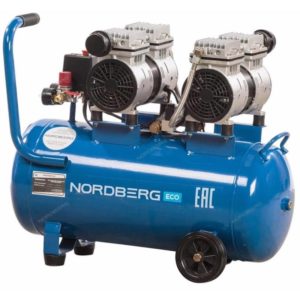 Компрессор безмасляный, ресивер 50л, 210л/мин NORDBERG NCEO50/210