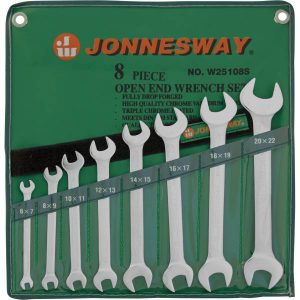 Набор ключей гаечных рожковых в сумке, 6-22 мм, 8 предметов Jonnesway W25108S