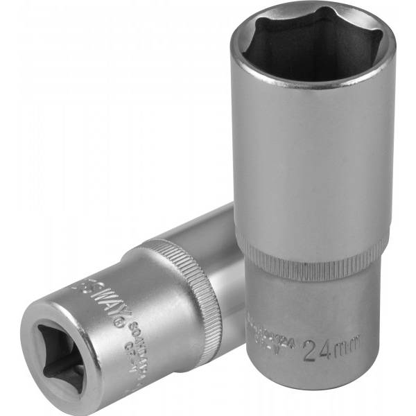 Головка торцевая глубокая 1/2"DR, 24 мм Jonnesway S04HD4124