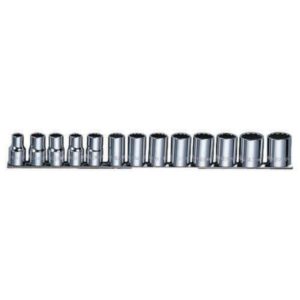 Набор головок торцевых 12-гранных MAXI-DRIVE 1/2″DR на держателе, SAE 3/8—1-1/8″, 13 предметов Jonnesway S05H4213S