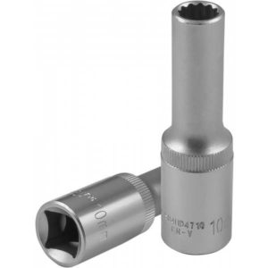 Головка торцевая глубокая 12-гранная 1/2″DR, 10 мм Jonnesway S04HD4710