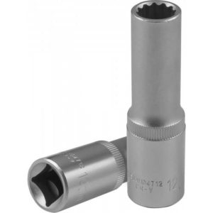 Головка торцевая глубокая 12-гранная 1/2″DR, 12 мм Jonnesway S04HD4712