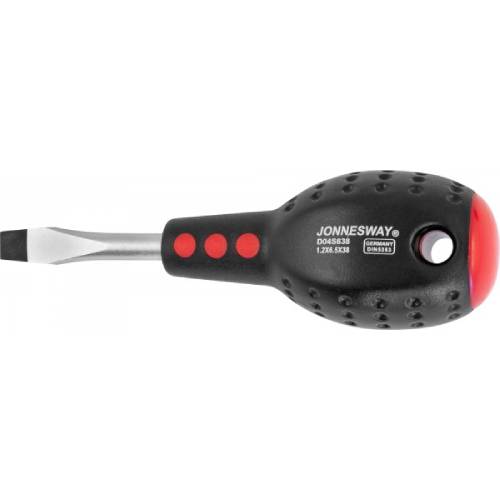 Отвертка стержневая шлицевая FULL STAR, SL6.5х38 мм Jonnesway D04S638
