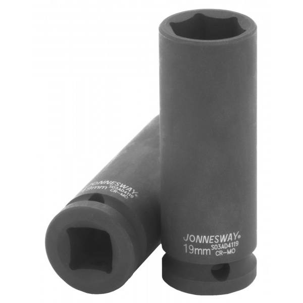 Головка торцевая ударная глубокая 1/2"DR, 19 мм Jonnesway S03AD4119