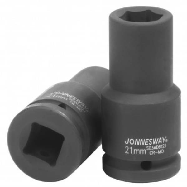 Головка торцевая ударная глубокая 3/4"DR, 21 мм Jonnesway S03AD6121