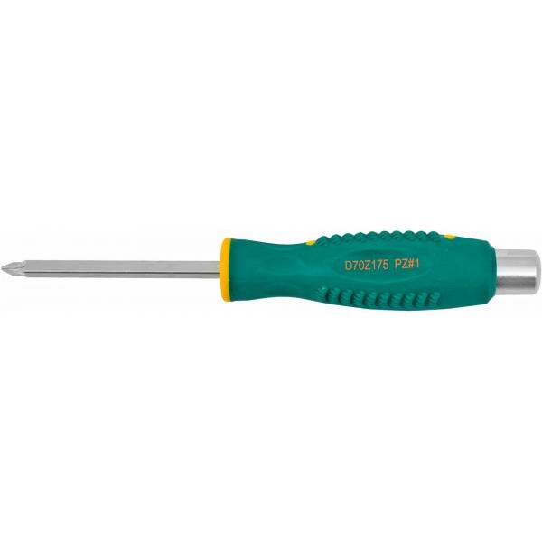 46091 Отвертка стержневая POZIDRIV®, ударная, силовая под ключ, PZ1x75 Jonnesway