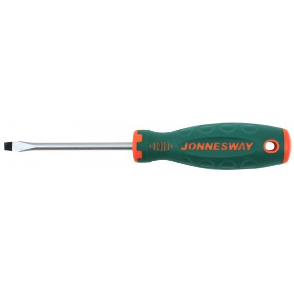 46131 Отвертка стержневая шлицевая ANTI-SLIP GRIP, SL6.5х300 мм Jonnesway