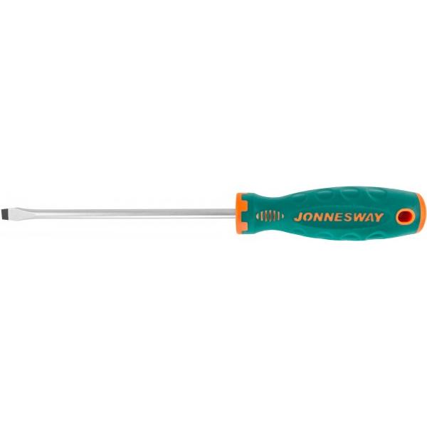 46134 Отвертка стержневая шлицевая ANTI-SLIP GRIP, SL8.0х175 мм Jonnesway