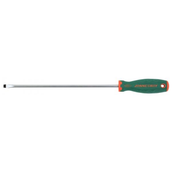 46137 Отвертка стержневая шлицевая ANTI-SLIP GRIP, SL8.0х300 мм Jonnesway
