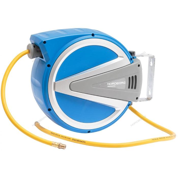 Шланг воздушный на катушке гибридный PVC Ø8х12мм, 15+1м NORDBERG HR0815HPVC