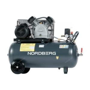 Компрессор поршневой с ременной передачей, ресивер 100л, 500л/мин NORDBERG NCP100/500