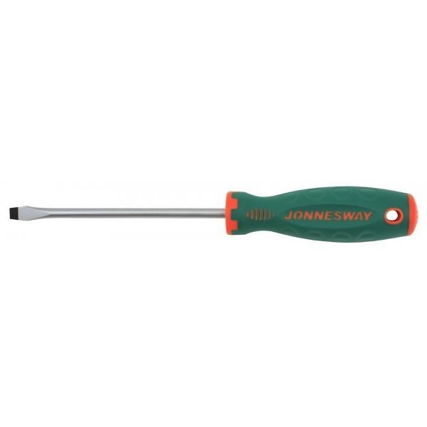 46124 Отвертка стержневая шлицевая ANTI-SLIP GRIP, SL5.5х150 мм Jonnesway