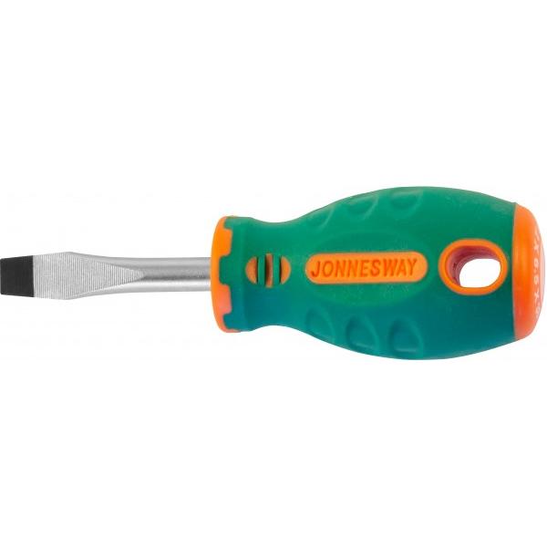 Отвертка стержневая шлицевая ANTI-SLIP GRIP, SL6.5х38 мм Jonnesway D71S638