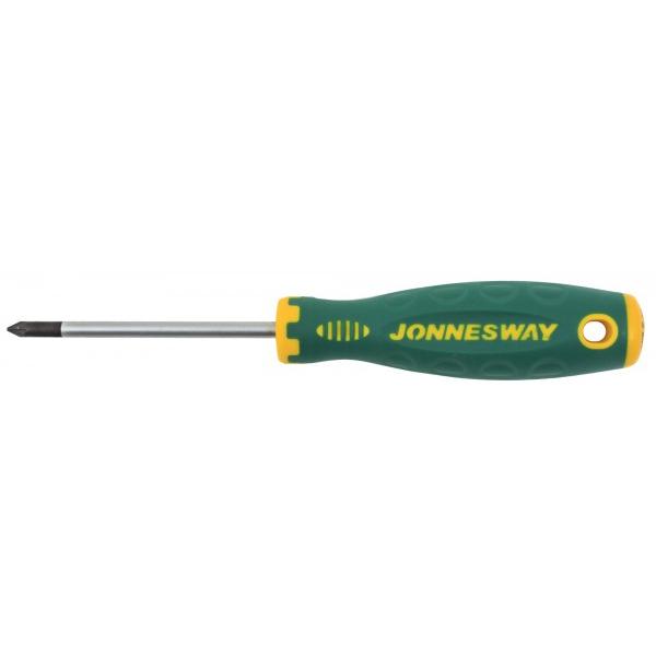 49211 Отвертка стержневая POZIDRIV® ANTI-SLIP GRIP, PZ1x80 Jonnesway