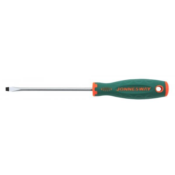 Отвертка стержневая шлицевая ANTI-SLIP GRIP, SL5.5х125 мм Jonnesway D71S5125
