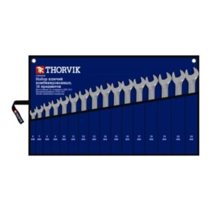 Набор ключей гаечных комбинированных в сумке, 6-24 мм, 16 предметов Thorvik CWS0016