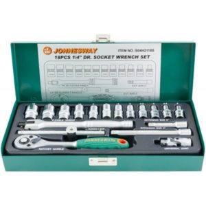 Набор инструментов 1/4″DR, 18 предметов Jonnesway S04H2118S