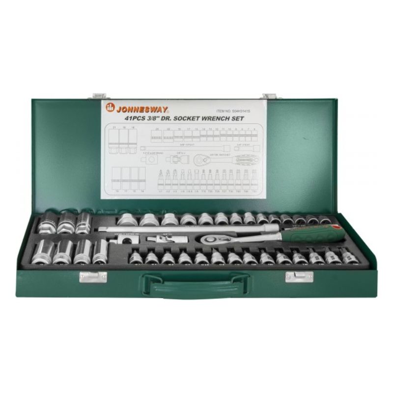 Набор инструментов 3/8"DR, 41 предмет Jonnesway S04H3141S