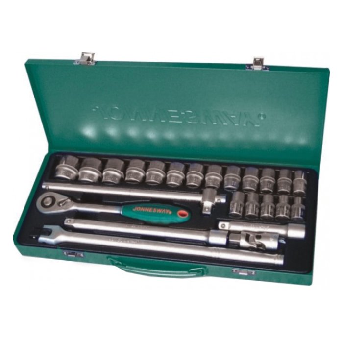 Набор инструментов 1/2"DR, 24 предмета Jonnesway S04H4524S