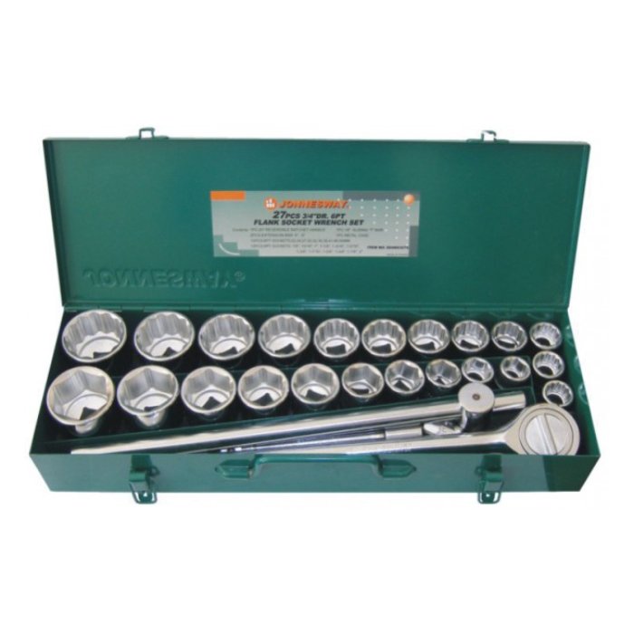 Набор инструментов 3/4"DR, 27 предметов Jonnesway S04H6327S
