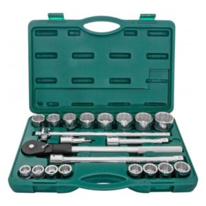 Набор торцевых дюймовых головок 3/4″DR с аксессуарами, 22 предмета Jonnesway S04H6622S (S04H6422S)
