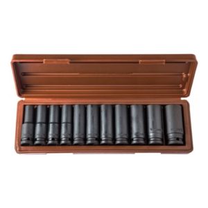 Набор головок торцевых глубоких для ударного инструмента 1/2″DR, 10-24 мм, 11 предметов Ombra 912511