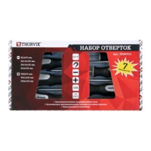 Набор отверток стержневых, 7 предметов Thorvik SDS07CO
