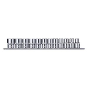 Набор головок торцевых 12-гранных 1/2″DR на держателе, 10-24 мм, 12 предметов Ombra 912312