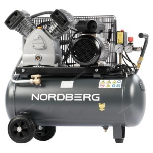 Компрессор поршневой с ременной передачей, ресивер 50л, 420л/мин NORDBERG NCP50/420A