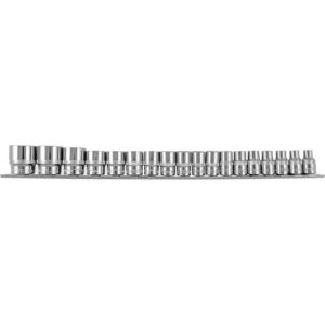 Набор головок торцевых 1/2″DR на держателе, 8-32 мм, 18 предметов Ombra 912018