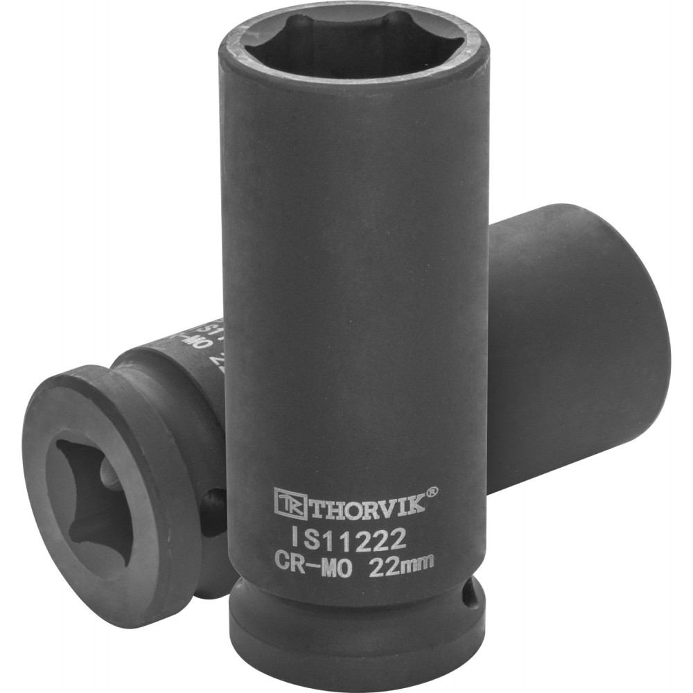 Головка торцевая ударная глубокая 1/2"DR, 22 мм Thorvik IS11222