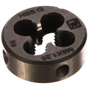 Плашка D-COMBO круглая ручная М8х1.25, HSS, Ф25х9 мм Thorvik MD8125