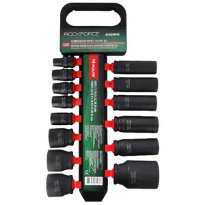 Набор головок ударных комбинированный 14 шт, 10-36 мм, 1/2″ ROCKFORCE RF-4149MPB