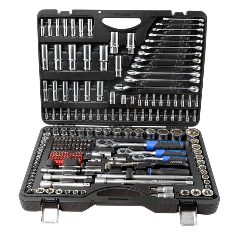 Набор инструментов 216 предметов 1/4", 3/8", 1/2" Forsage F-38841(Premium)