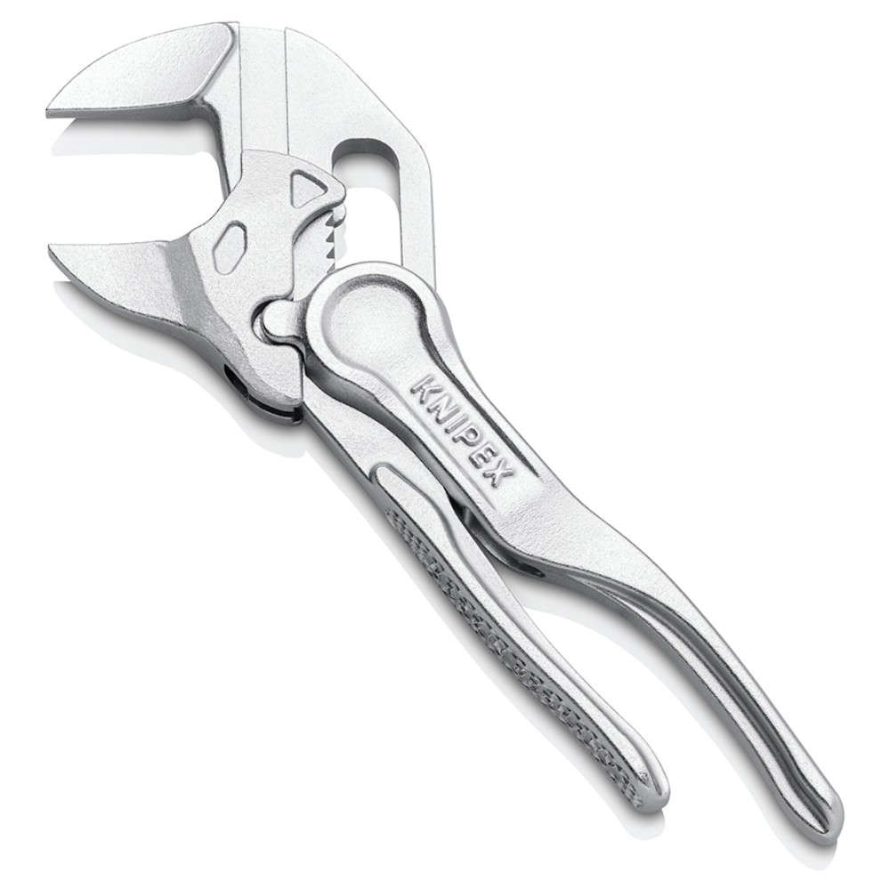 XS Клещи переставные-гаечный ключ, зев 21 мм, длина 100 мм, хром Knipex KN-8604100