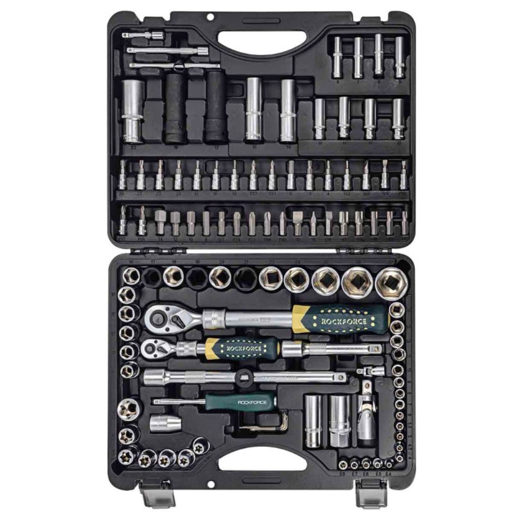 Набор инструментов с телескопическими трещотками 108 предметов ROCKFORCE RF-41082-5L